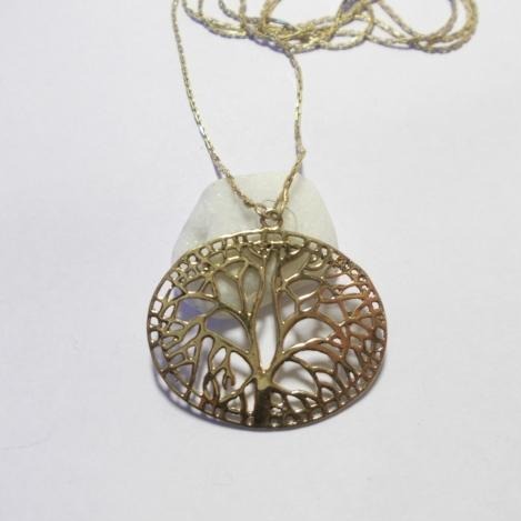 Ciondolo / Collana Albero della vita in ottone
