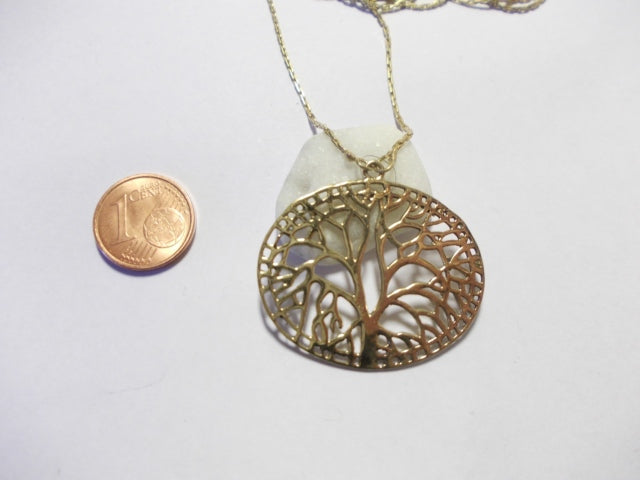 Lebensbaum-Halskette aus Messing