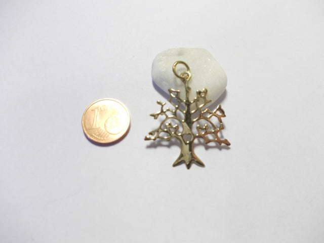 Tree of life pendant in brass