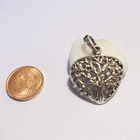 CIONDOLO Albero della vita in argento 925 cuore - ilmondodiwit - Ciondolo