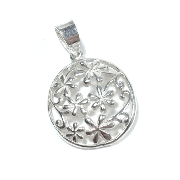 925 silver pendant Handcrafted pendant | FLOWERS