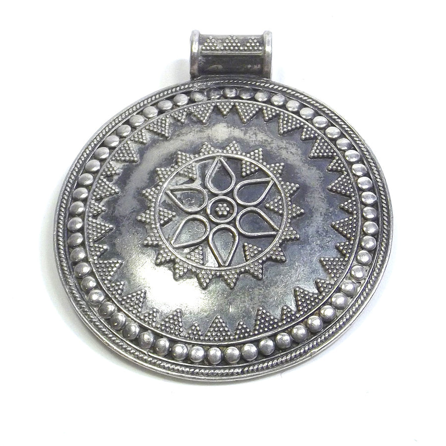 CIONDOLO ETNICO in argento 925 a puntinato - GIOIELLI