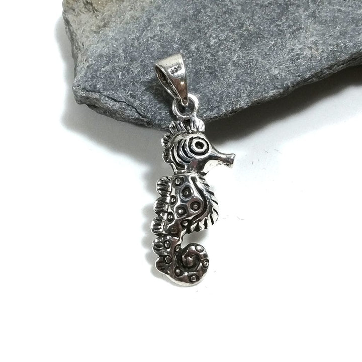 Ciondolo in argento 925 Ciondolo artigianale CAVALLUCCIO MARINO | Gioielli in argento