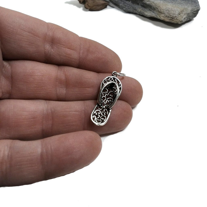 Ciondolo CIABATTA havaianas | Gioielli argento | Charms | argento Rosato