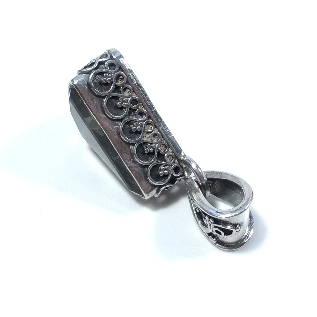 ETHNIC pendant in 925 silver Citrine pendant