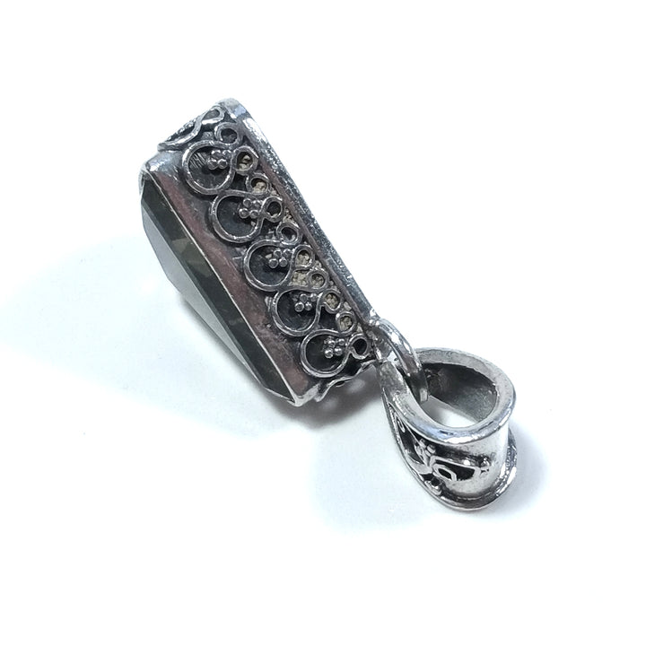 ETHNIC pendant in 925 silver Citrine pendant