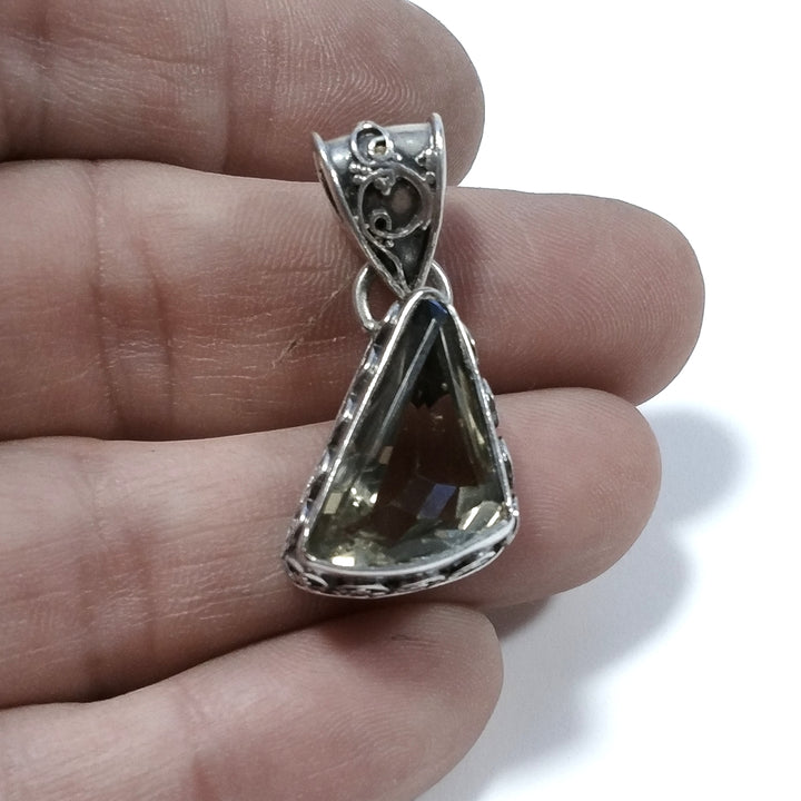 Ciondolo ETNICO in argento 925 Ciondolo Citrino | GIOIELLI CON PIETRE