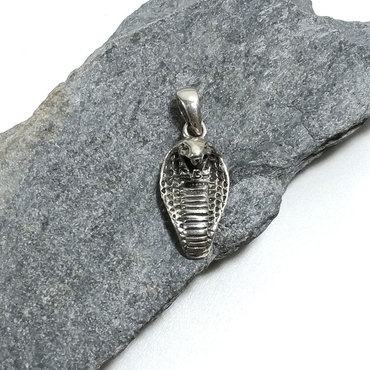 Ciondolo in argento 925 Ciondolo artigianale testa di COBRA | Gioielli in argento