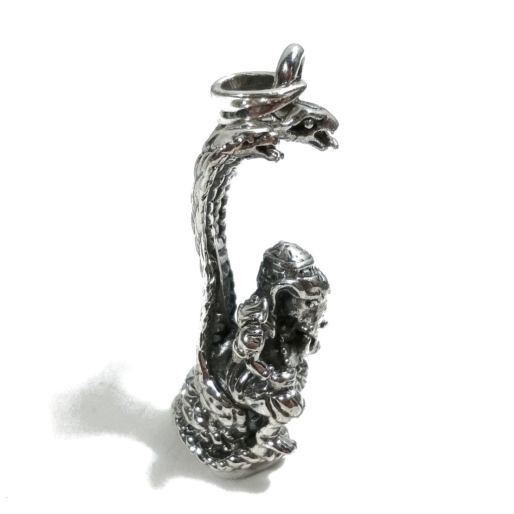 Ciondolo Ganesh con Cobra in argento 925 - JHANSI