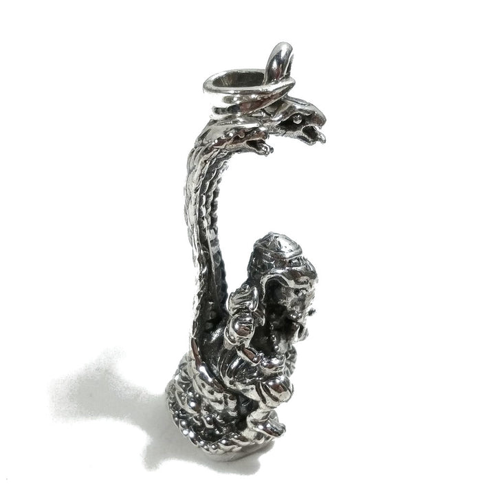 Ciondolo Ganesh con Cobra in argento 925 - JHANSI