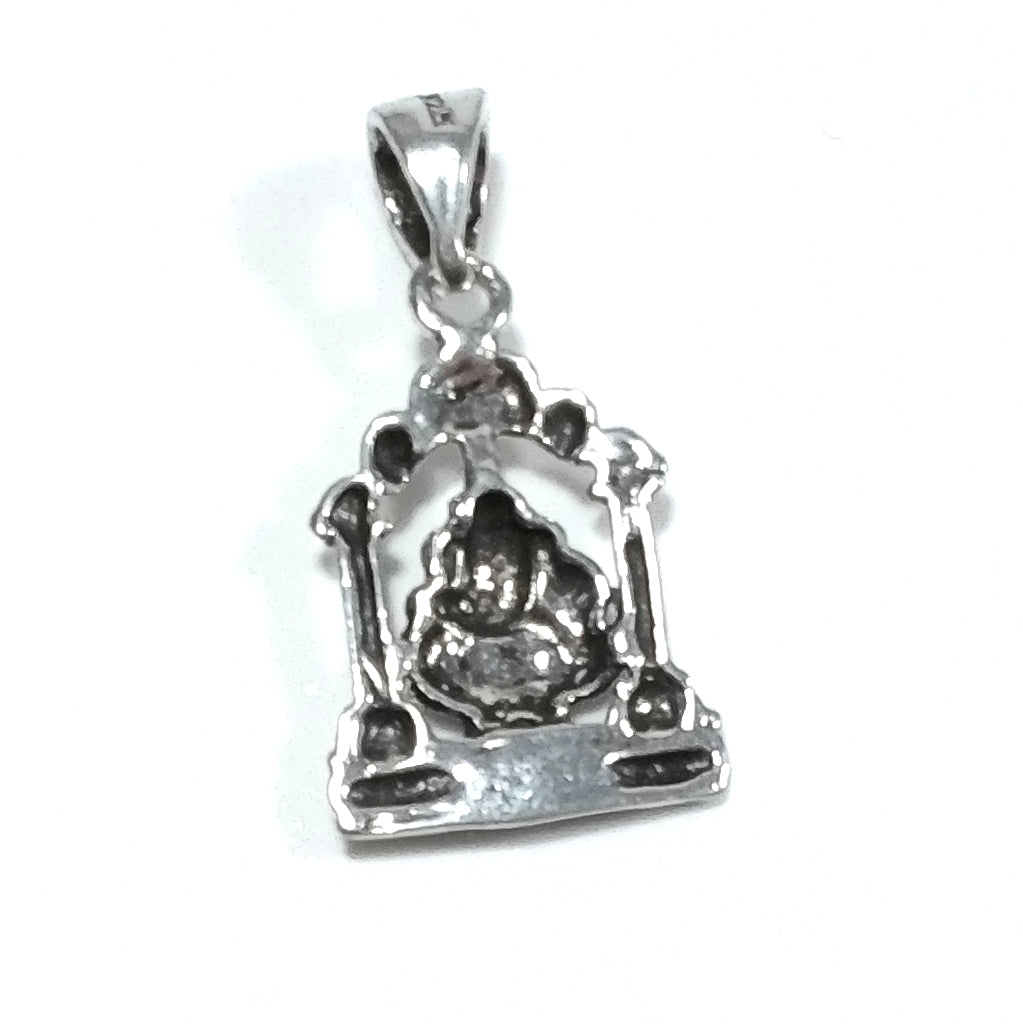 ETHNIC pendant in 925 silver with GANESH