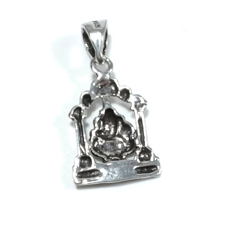 ETHNIC pendant in 925 silver with GANESH