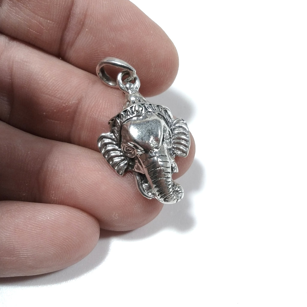 Ciondolo ETNICO in argento 925 con GANESH | GIOIELLI IN ARGENTO