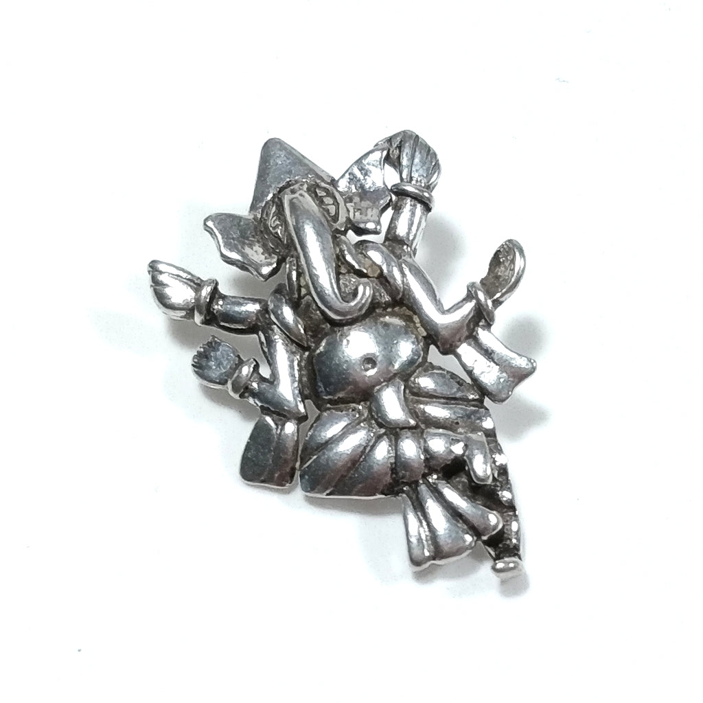 Ciondolo etnico in argento 925 con Ganesh - LAMBASINJI