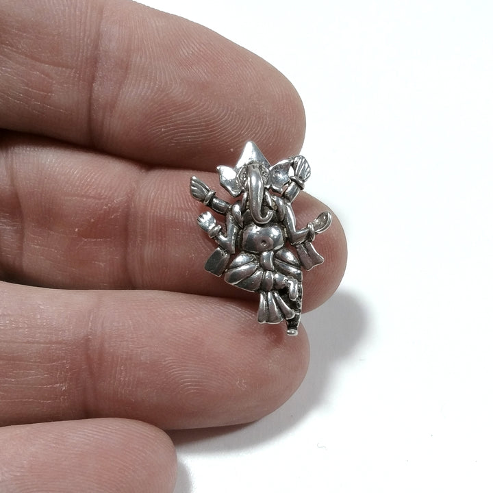 Ciondolo etnico in argento 925 con Ganesh - LAMBASINJI