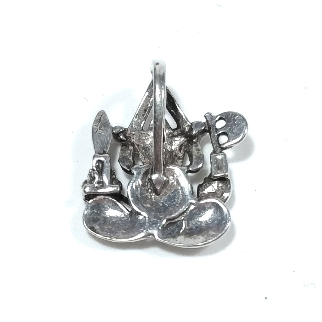 ETHNIC pendant in 925 silver with GANESH