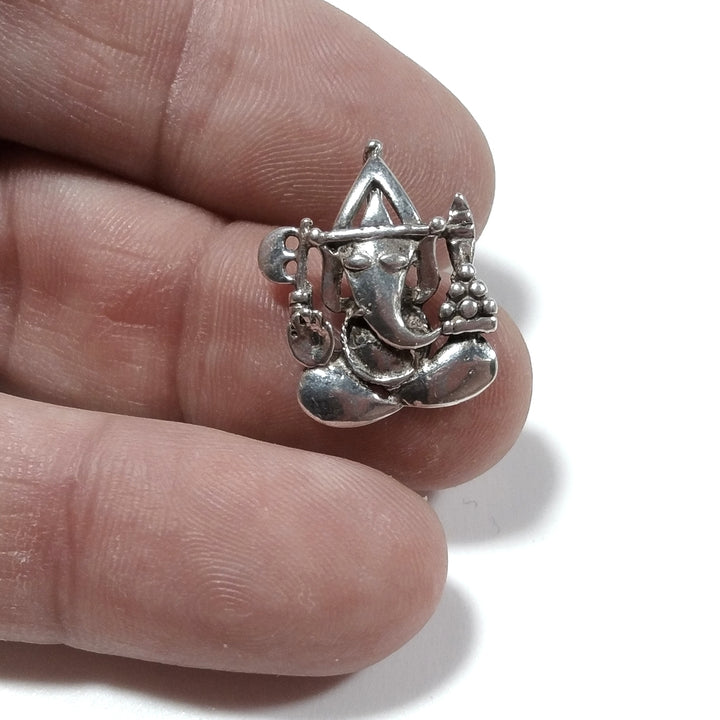 Ciondolo ETNICO in argento 925 con GANESH | GIOIELLI IN ARGENTO