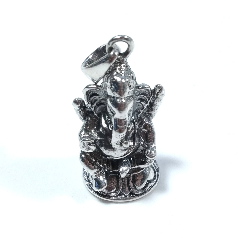 Ciondolo etnico in argento 925 con Ganesh - NIRU