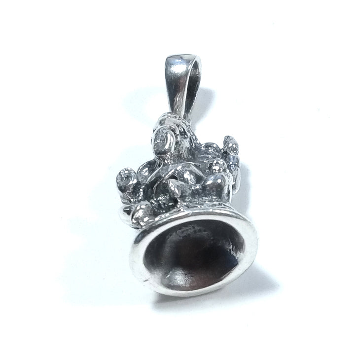Ciondolo etnico in argento 925 con Ganesh - NIRU