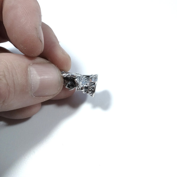 Ciondolo etnico in argento 925 con Ganesh - NIRU
