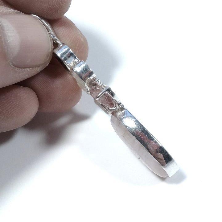 CIONDOLO PIETRA | in argento 925 Ciondolo artigianale Kunzite | GIOIELLI IN ARGENTO