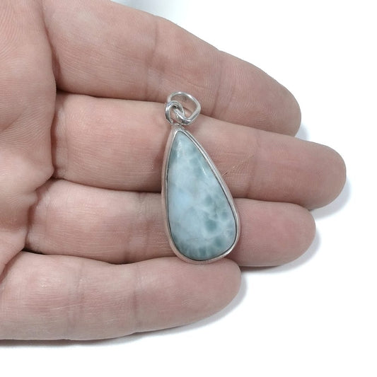 CIONDOLO PIETRA | in argento 925 con Larimar | GIOIELLI IN ARGENTO