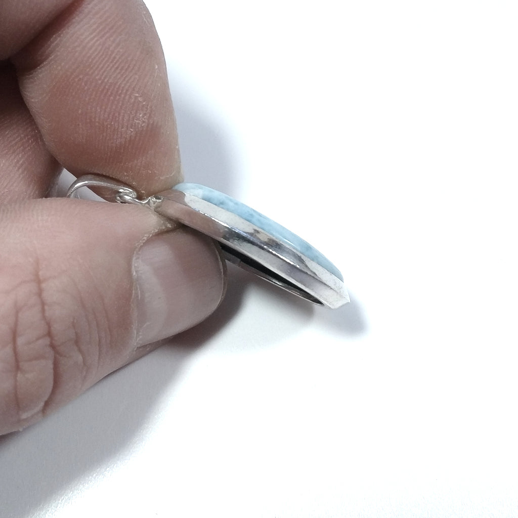 925 silver pendant with Larimar - MATHURA