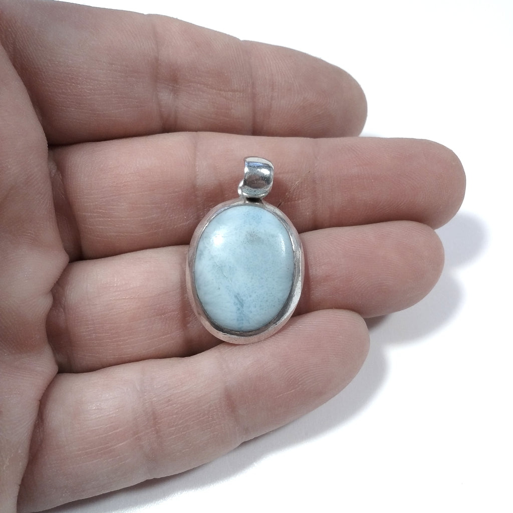 CIONDOLO PIETRA | in argento 925 con Larimar | GIOIELLI IN ARGENTO