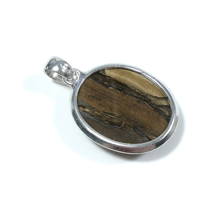 Silver Tiger's Eye pendant in 925 silver
