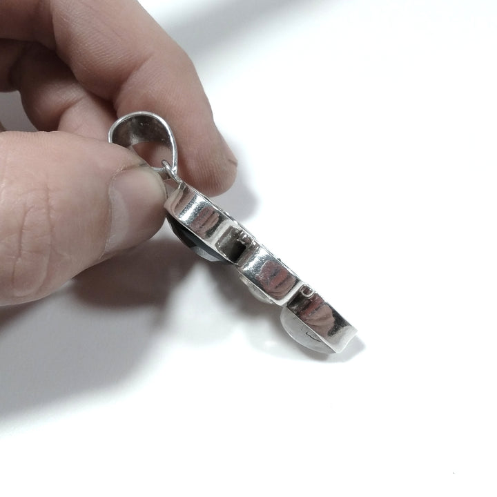 Steinanhänger aus 925er Silber mit Mondstein