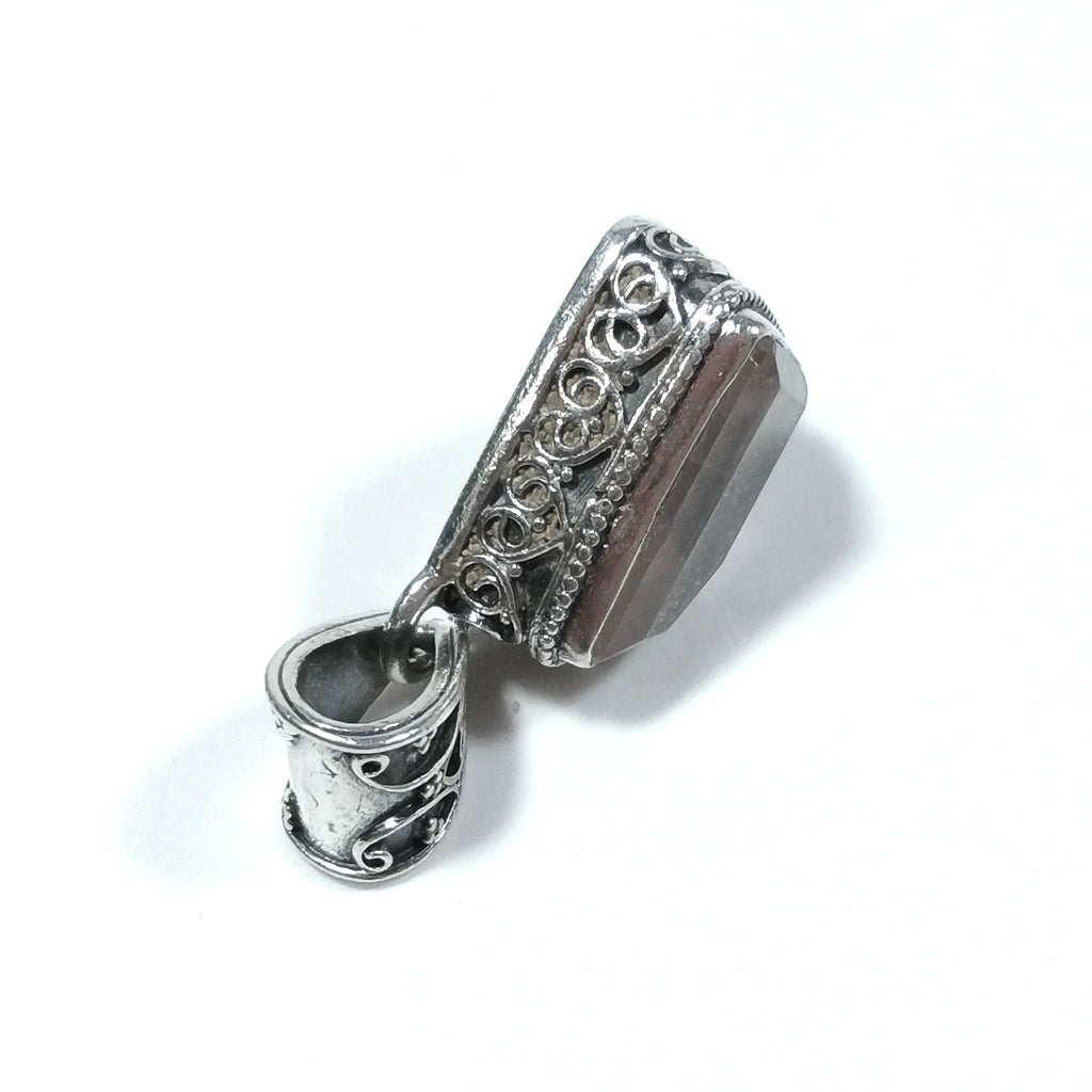 Pendant with 925 silver Rose Quartz stone - BARHI