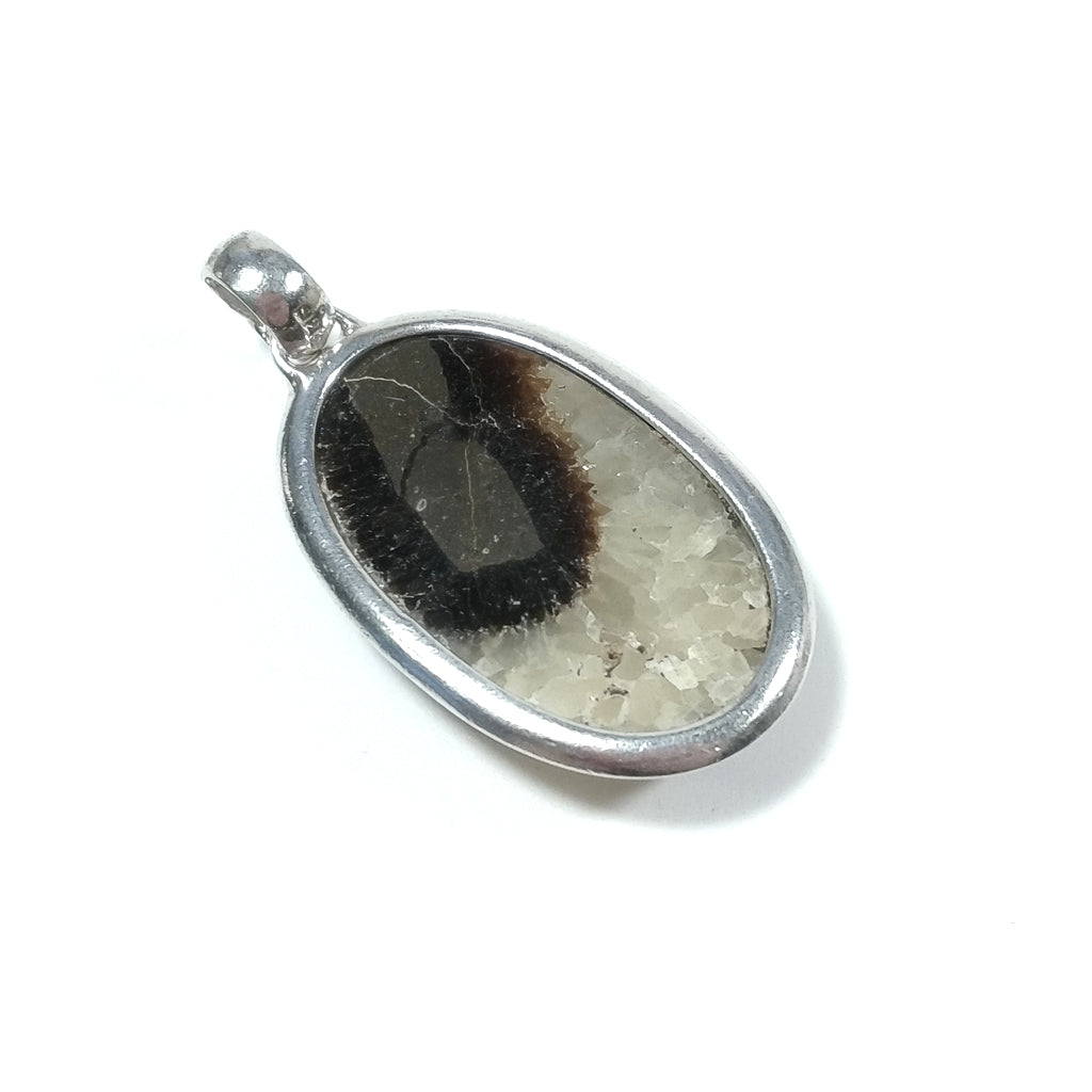 Ciondolo con Septaria Pietra del Drago in argento 925
