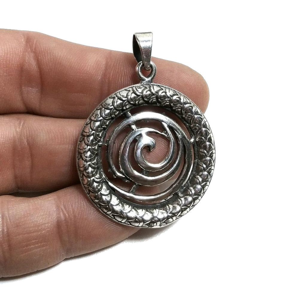 Copia del Ciondolo in argento 925 Ciondolo artigianale SPIRALE | Gioielli in argento