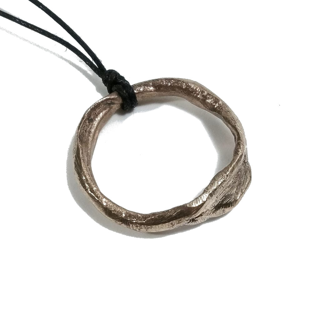 Ciondolo a fascia artigianale uomo o donna - bronzeage1968 | PEZZO UNICO