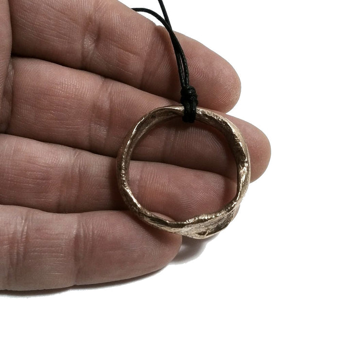 Ciondolo a fascia artigianale uomo o donna - bronzeage1968 | PEZZO UNICO