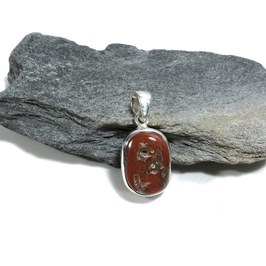 CIONDOLO con corallo naturale - argento 925 | Gioielli in argento