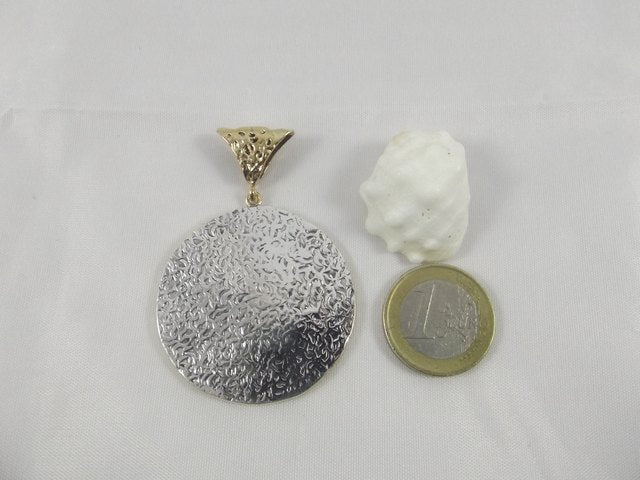CIONDOLO CROCIFISSO argento/bronzo tondo - ilmondodiwit - Ciondolo