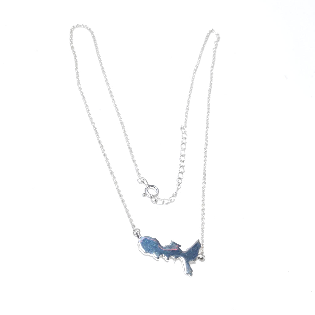 Collana Isola d'Elba in argento 925 piccola- Elba a porter