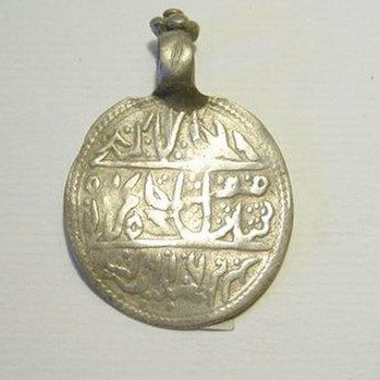 Ethnic silver coin pendant - KULNHA