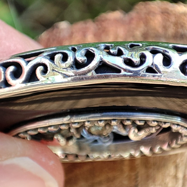 Ciondolo ELIAS con pietra ONICE NERO in argento 925 Ciondolo artigianale TUAREG