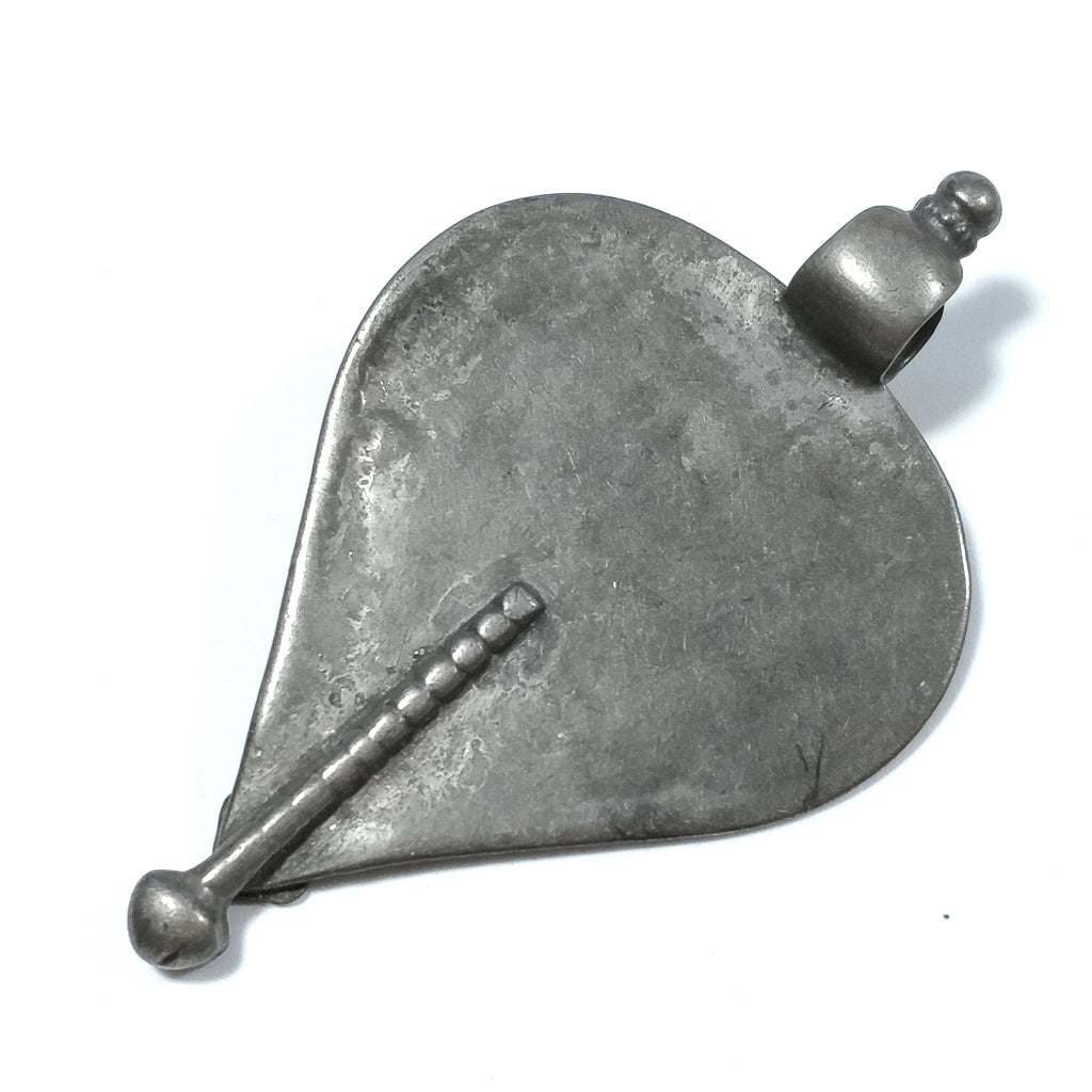 ETHNIC pendant in antique silver with ethnic ORNAMENTS | SILVER JEWELRY