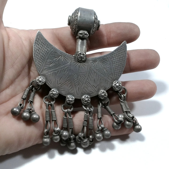 Handcrafted 925 silver pendant Ethnic ORNAMENTS | ETHNIC JEWELRY