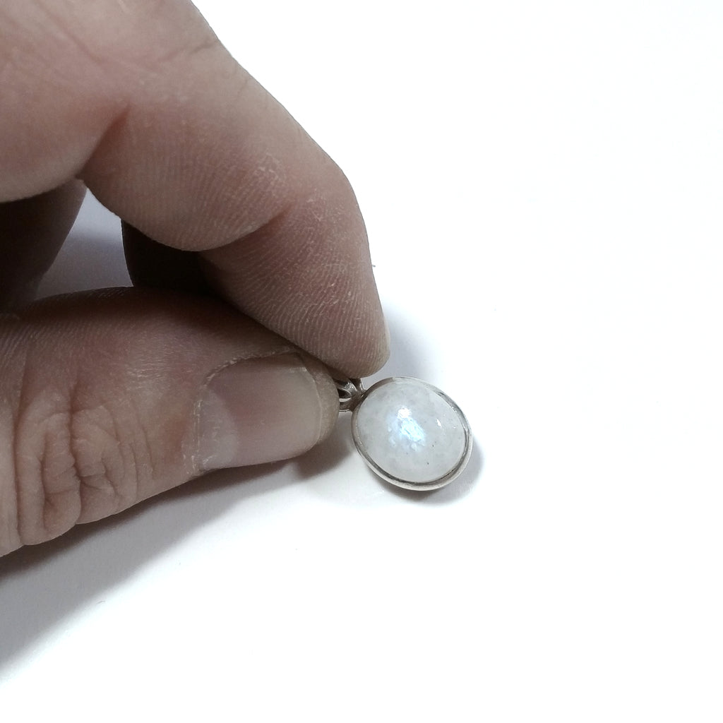 CIONDOLO PIETRA | in argento 925 con Pietra di Luna | GIOIELLI CON PIETRE