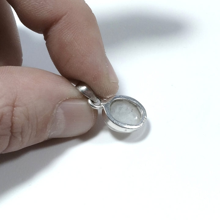 PENDANT in 925 silver with Moonstone - GIRIDIHI