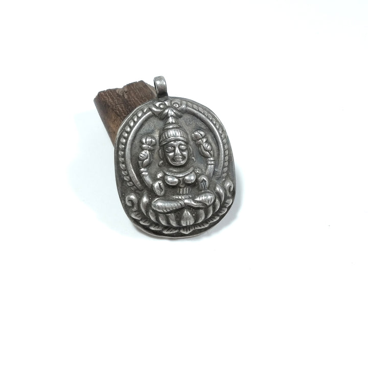 ETHNIC pendant in antique silver with LAKSHMI | ETHNIC JEWELRY
