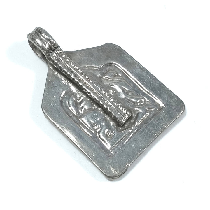 Antique silver SHIVA pendant with SHIVA