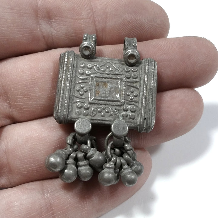 Ciondolo ETNICO in argento antico con PORTA PREGHIERE | GIOIELLI ETNICI