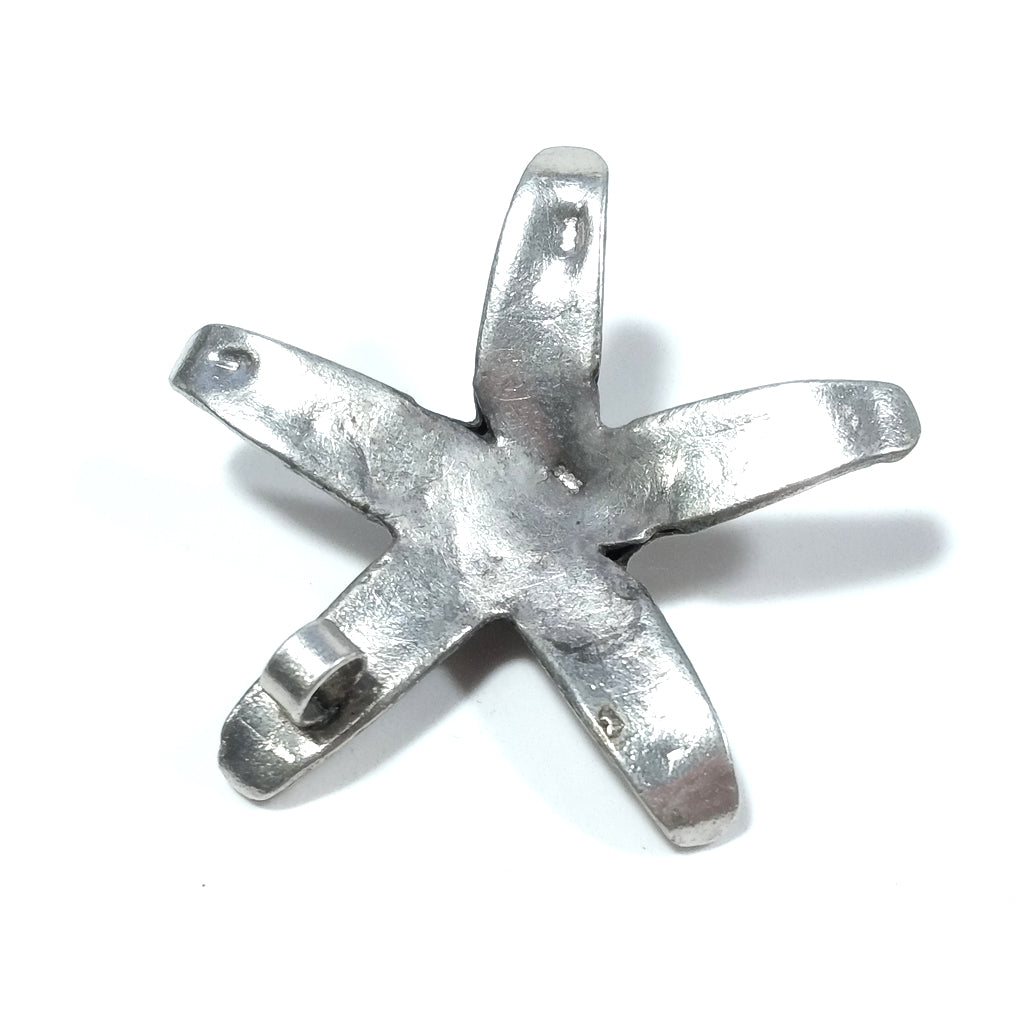 Handcrafted 925 silver pendant with STARFISH | Stars