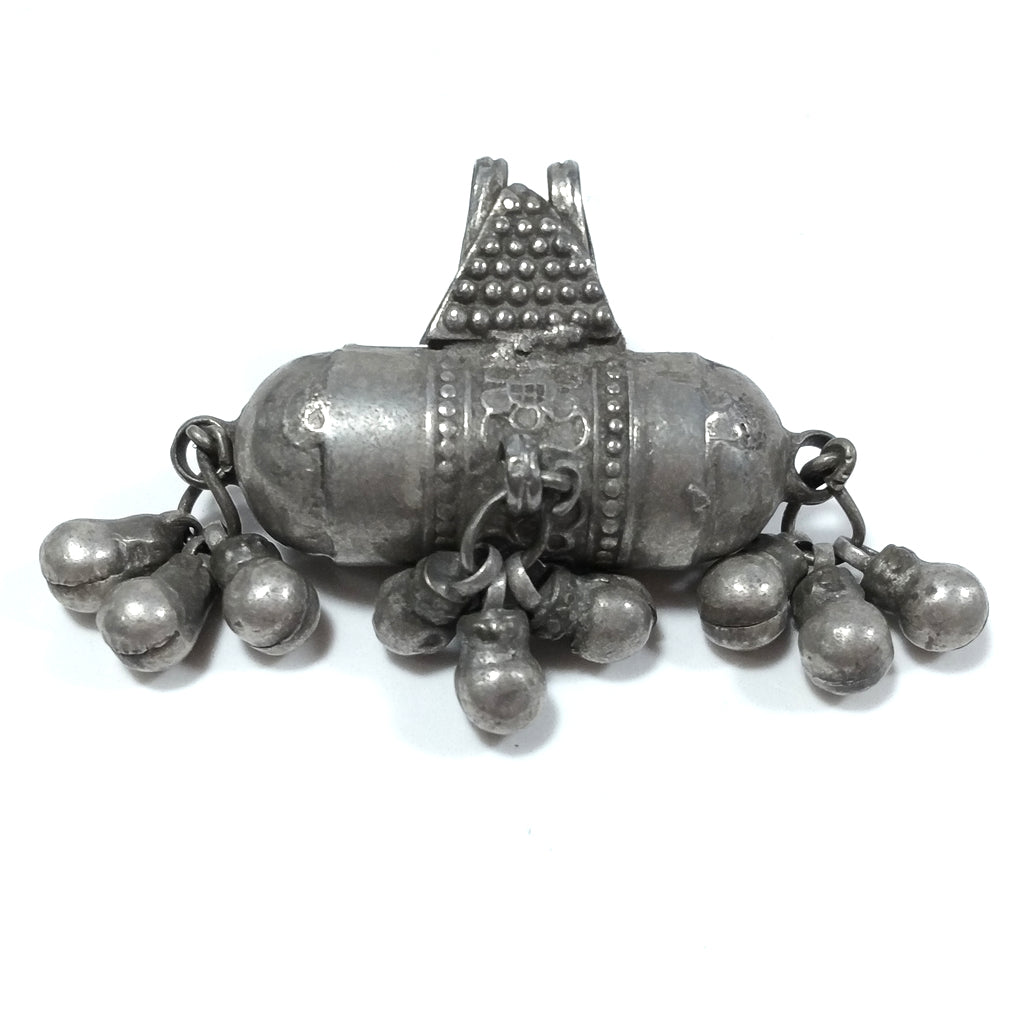 ETHNIC pendant in antique silver with PRAYER BOX | ETHNIC JEWELRY