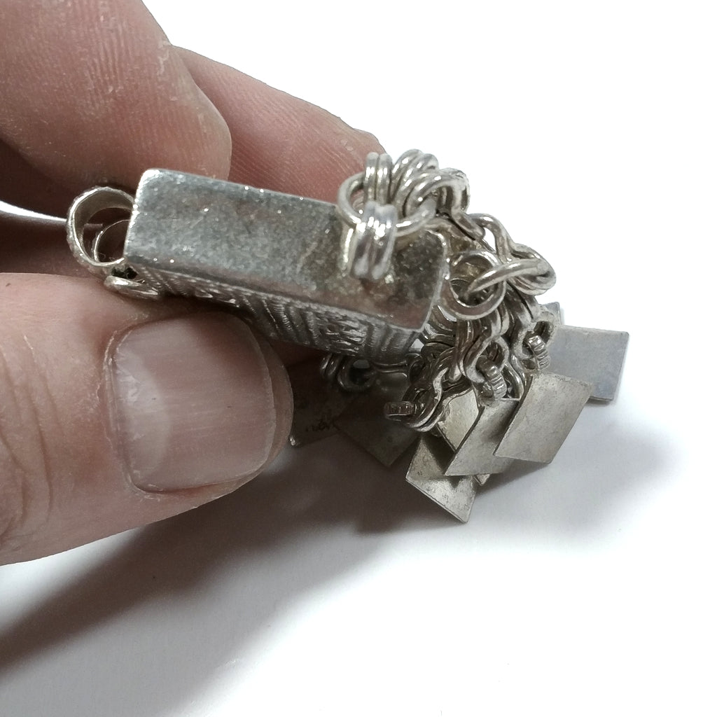 Ciondolo ETNICO in argento antico con PORTA PREGHIERE | GIOIELLI ETNICI